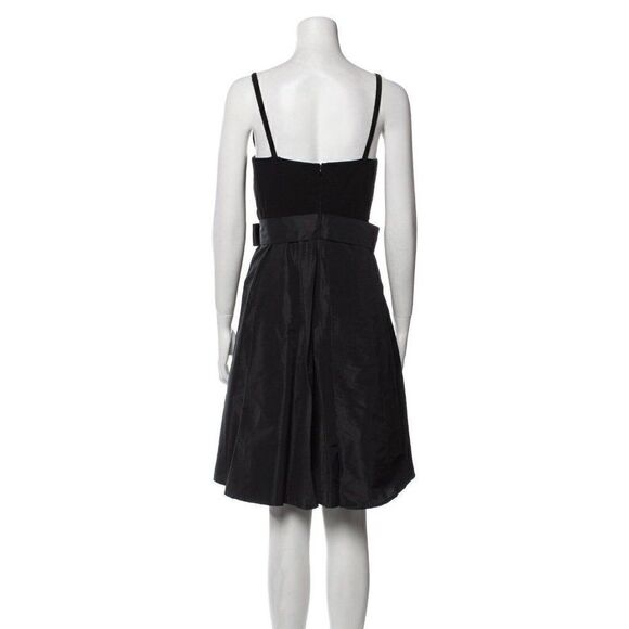 Max Mara Authentic black Bateau Neckline Tank Knee Length Dress 8 Medium Italy - Picture 3 of 5
